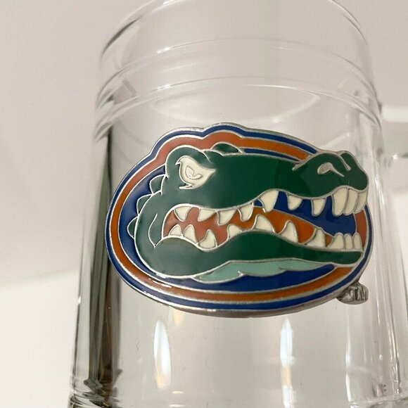 University of Florida Gators Glass Beer Mug with Metal Emblem - Picture 16 of 16